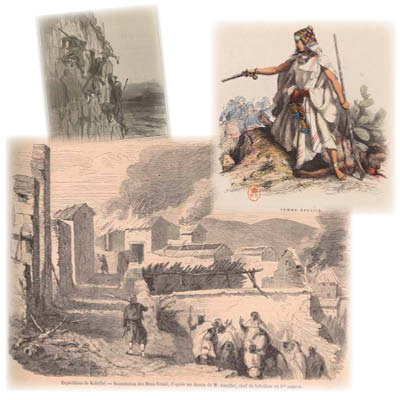 Historic images of the Kabylie for Algeria, 1857